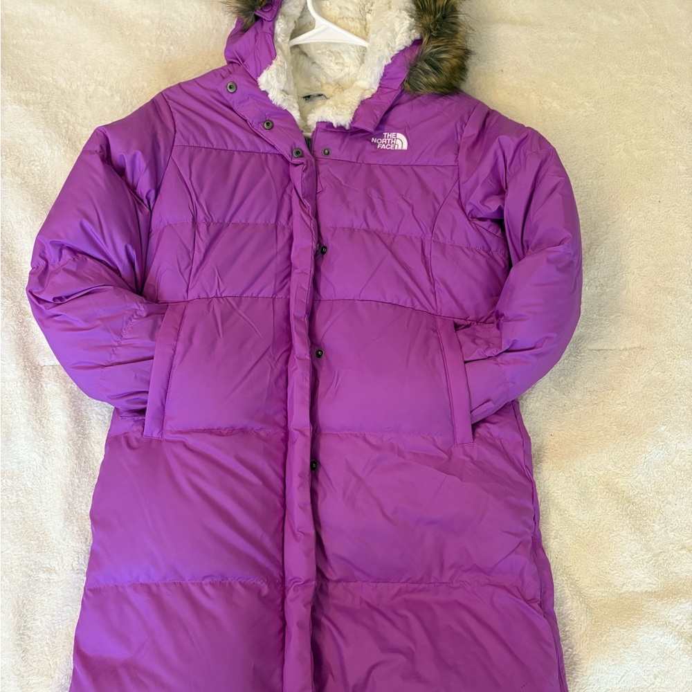 The North Face Purple Jacket with Cream Lining